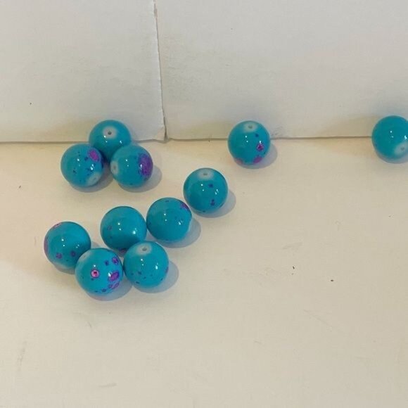 Lot Of 9 Assorted Blue Themed Beads 228 Pcs For Jewelry Making Crafting Projects - Picture 5 of 16